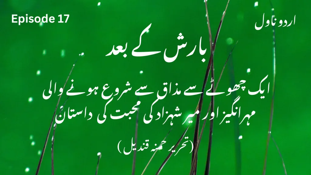 Barish K Bad Urdu Novel Episode 17 بارش کے بعد اردو ناول